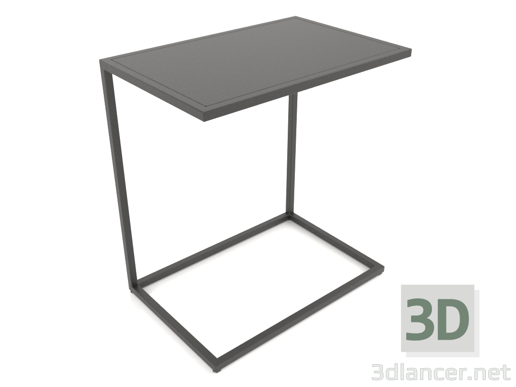 modèle 3D Table de chevet rectangulaire (MÉTAL, 60x40x65) - preview