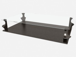 Table rectangulaire avec plateau en verre AIDA Z03