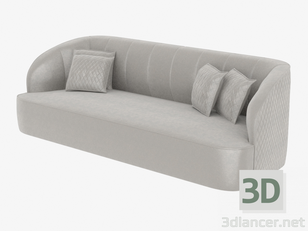 3D Modell Sofa Art Deco CHARLOTTE (2800) - Vorschau
