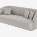 3D Modell Sofa Art Deco CHARLOTTE (2800) - Vorschau