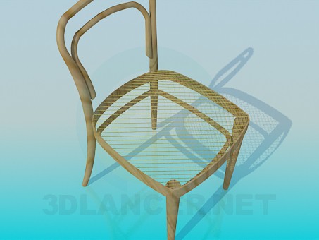 3 डी मॉडल कुर्सी जाल के साथ - पूर्वावलोकन