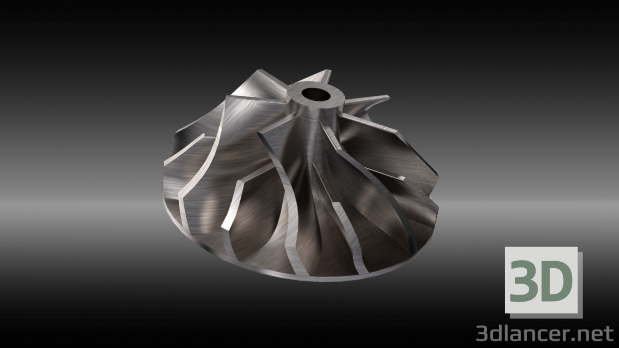 3D modeli Turbo Motor - önizleme