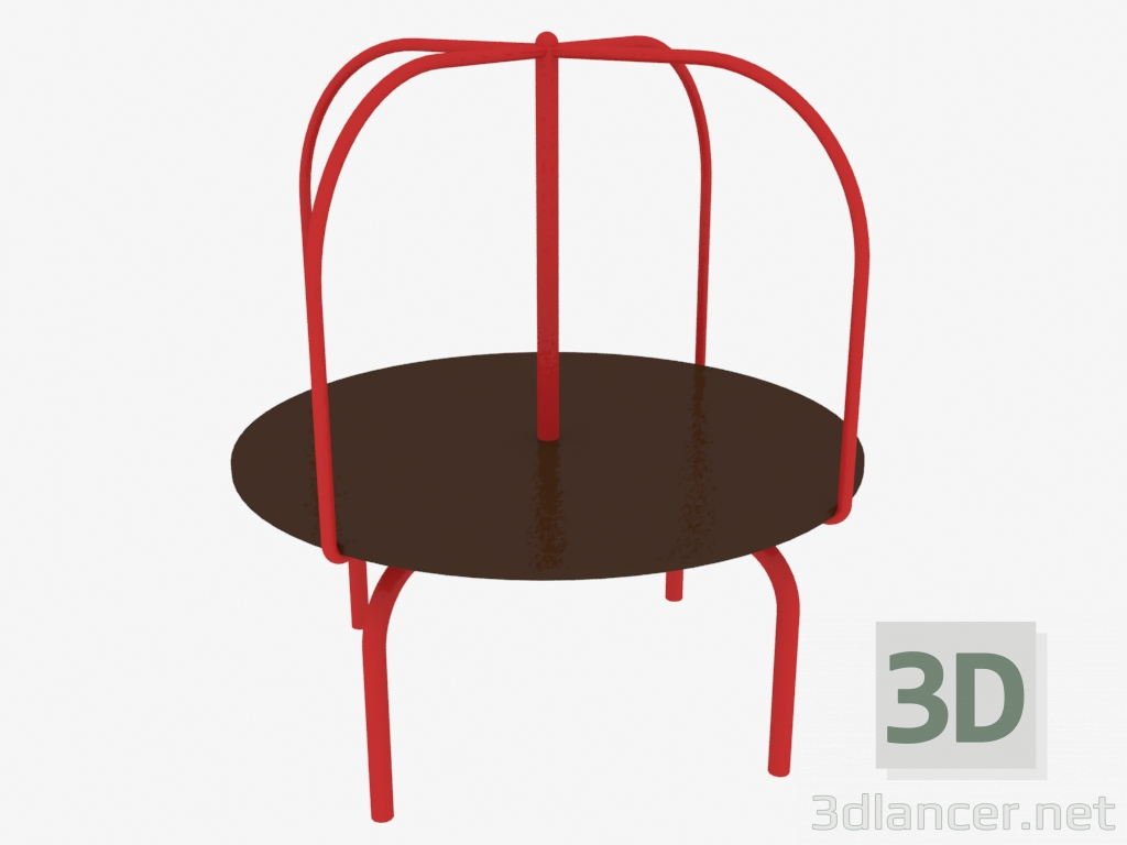 3d model Children's playground carousel (6502) - preview