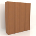 3d model Wardrobe MW 05 wood (2465x667x2818, wood red) - preview