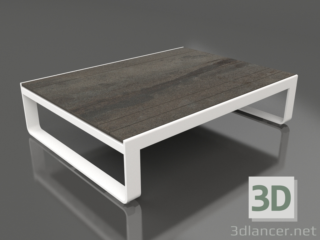 modello 3D Tavolino 120 (DEKTON Radio, Bianco) - anteprima
