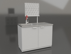 Labor-Metallspüle LK-1200 SMS-G