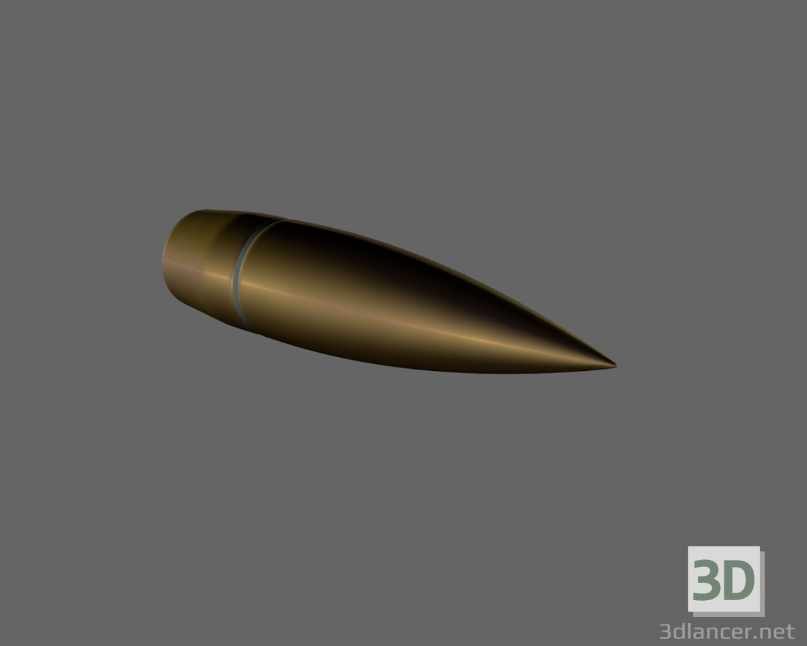 3d Bullet 7.62 model buy - render