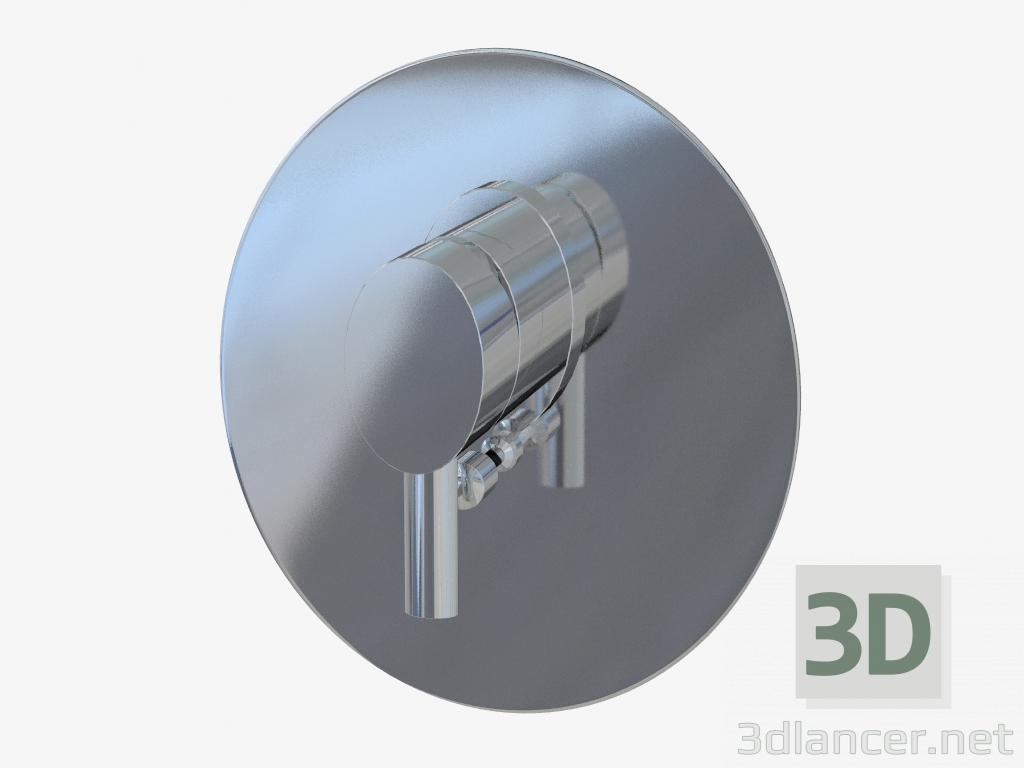 modèle 3D Mitigeur de douche encastré (23079 + 09973) - preview