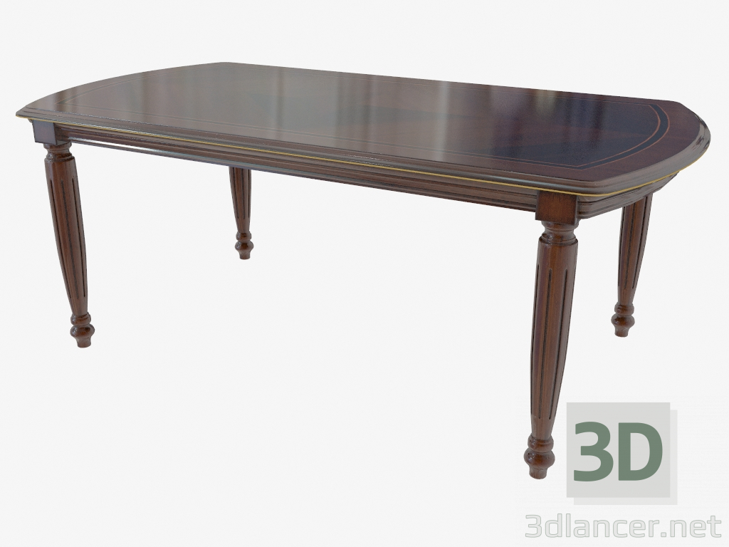 3d model Sliding dining table (2000-2400х780х1050) - preview