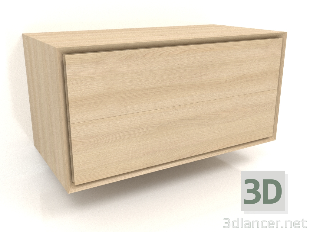 3d model Mueble TM 011 (800x400x400, blanco madera) - vista previa