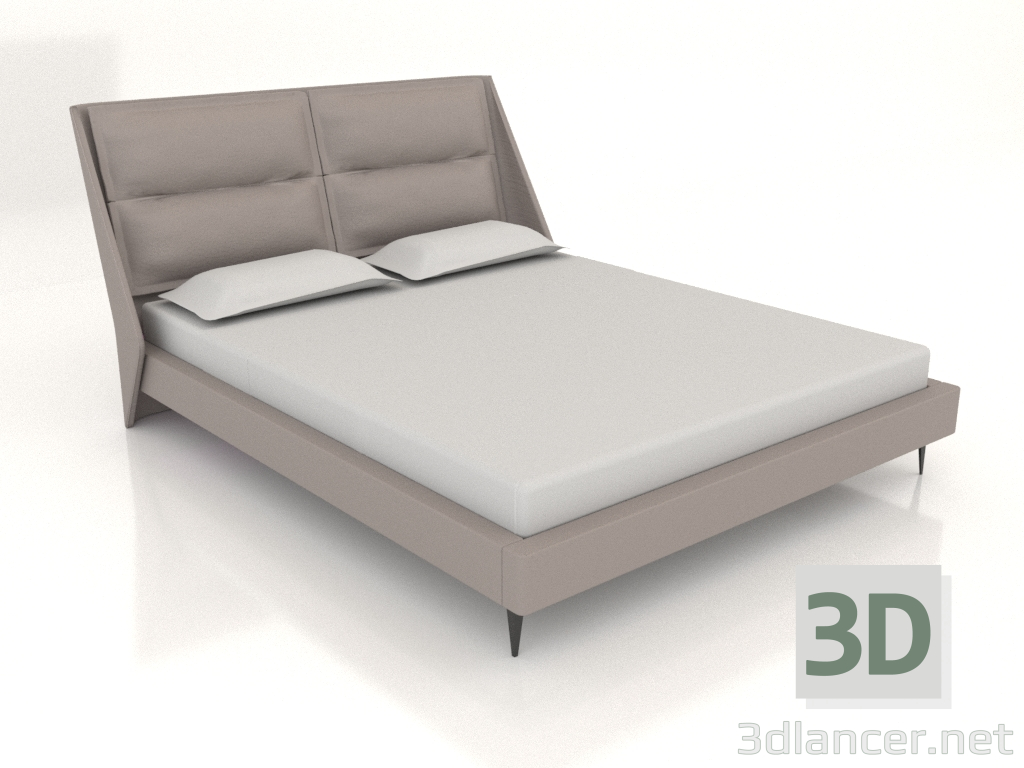 3 डी मॉडल डबल बेड ERMIONE 1600 (A2275) - पूर्वावलोकन