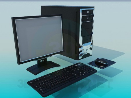 3d model PC - Computador - vista previa