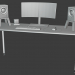 3d Computer desk (компьютерный стол) модель купить - ракурс