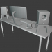 3d Computer desk model buy - render
