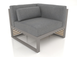 Modular sofa, section 6 right (Quartz gray)