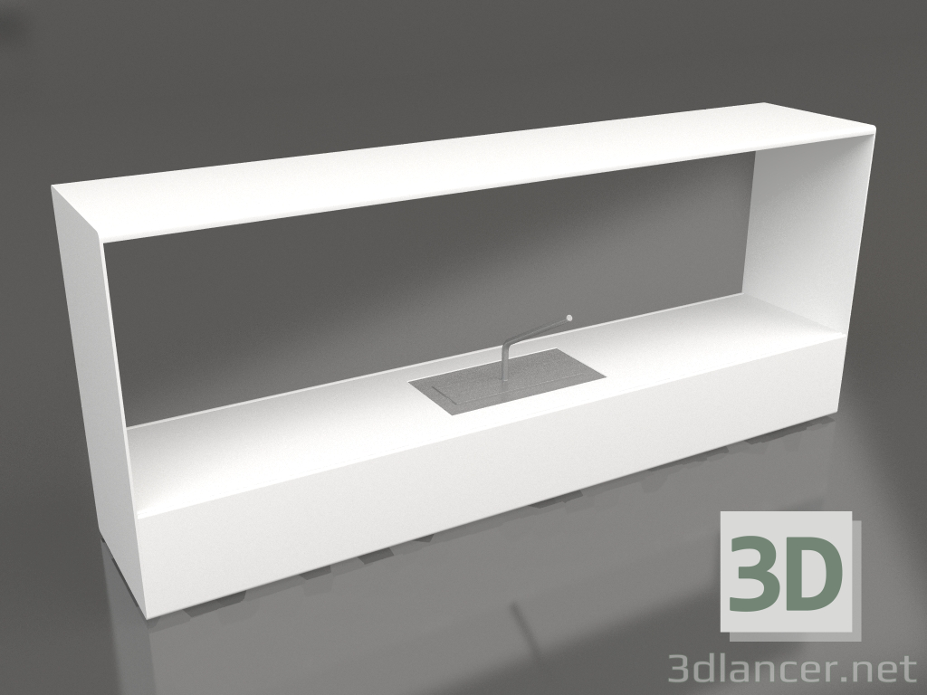 3 डी मॉडल बर्नर 3 (सफ़ेद) - पूर्वावलोकन