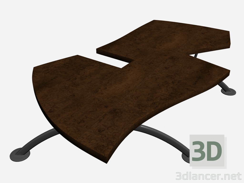 modello 3D Caffè tavolo 1 dorale - anteprima