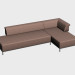 3d model Modular (corner) sofa Borneo - preview