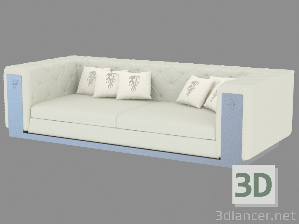 3d model Leather straight Chester - preview