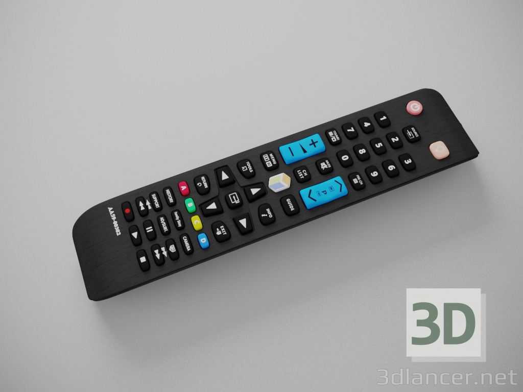 modello 3D Telecomando per Samsung TV - anteprima