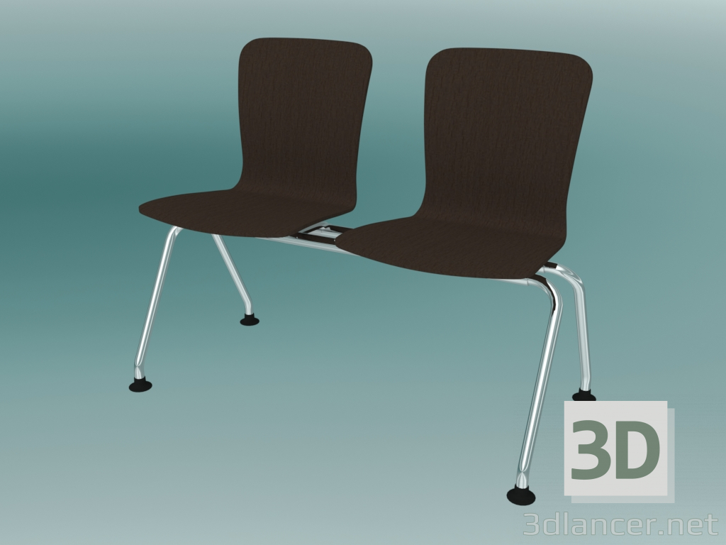 3d model Double bench (K13L2) - preview