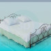 3D modeli Mobilya ile yatak - önizleme