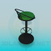 3d model High chair on one leg - preview
