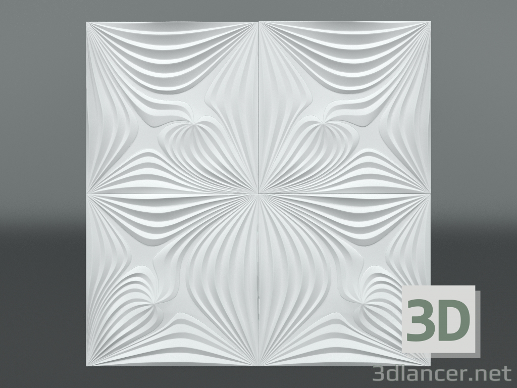 3D modeli Alçı 3d panel S-203 - önizleme