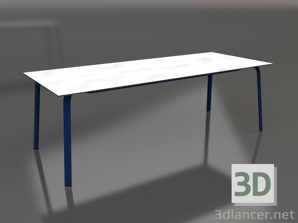 modèle 3D Table à manger 220 (Bleu nuit) - preview
