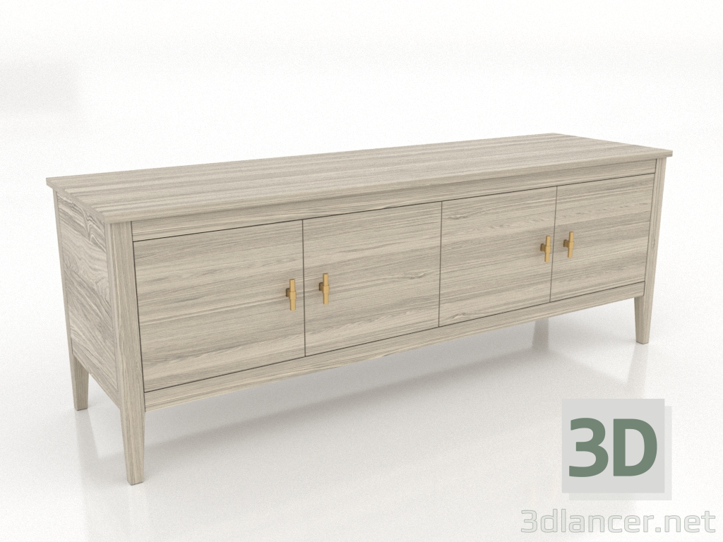 3D Modell TV-Schrank 3 1500 mm (Eiche hell) - Vorschau 3D Modell TV-Schrank 3 1500 mm (Eiche hell) - Vorschau