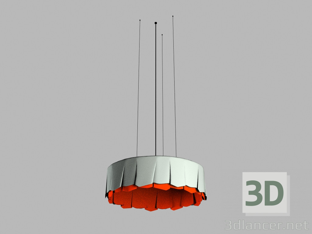 3d model Suspensión lámpara tutú pendel - vista previa