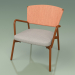 3d model Armchair with soft seat 027 (Metal Rust, Batyline Orange) - preview