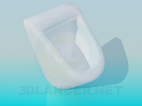3D Modell Dreieckige urinal - Vorschau