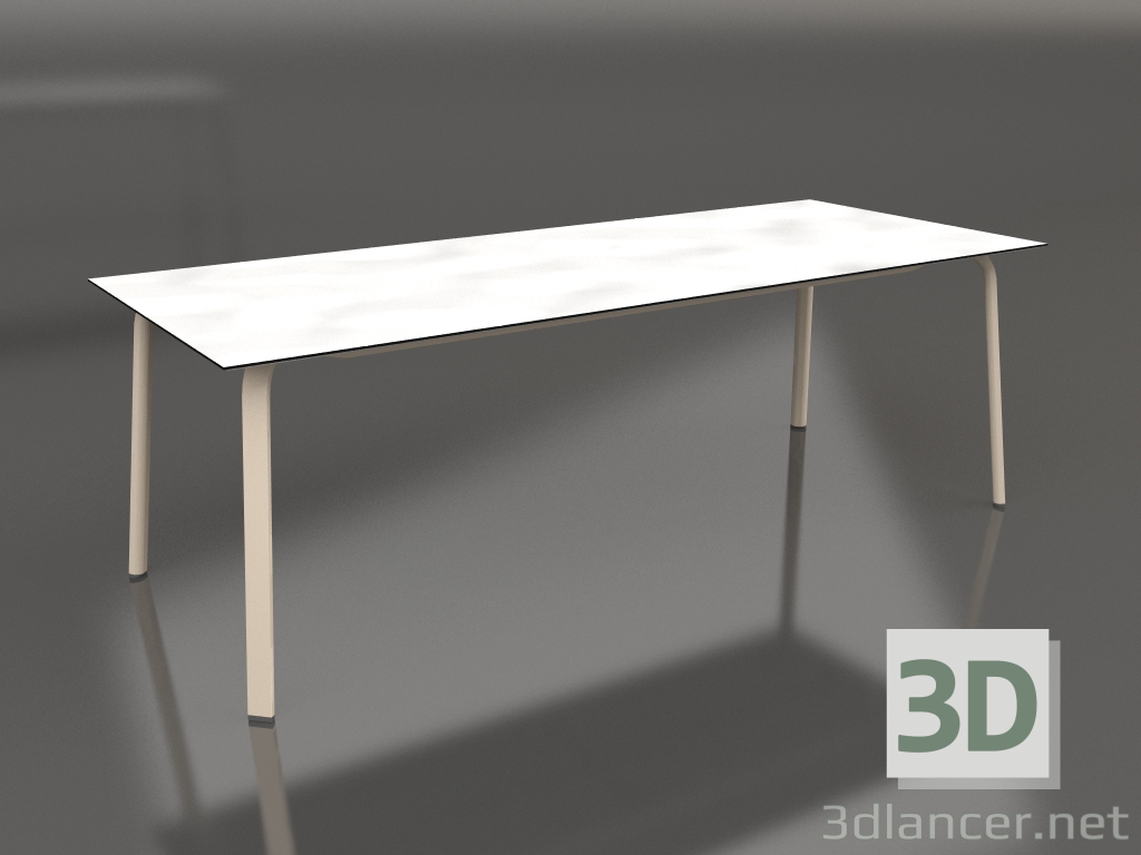 modello 3D Tavolo da pranzo 220 (Sabbia) - anteprima