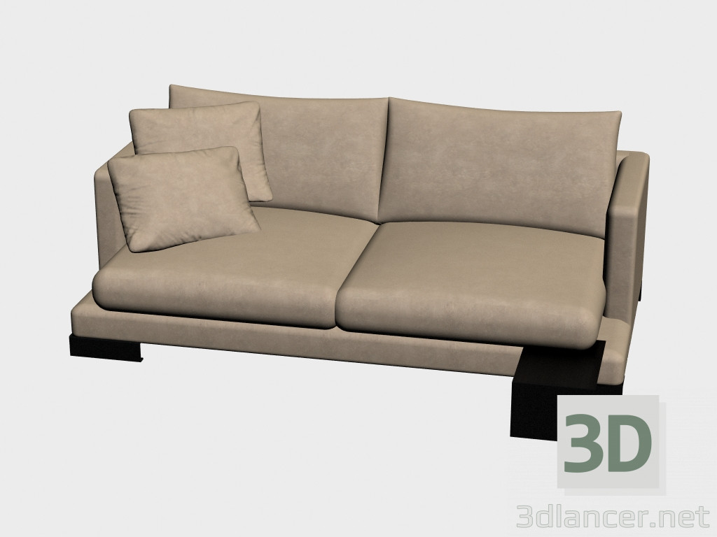 modèle 3D Canapé-lit double Lancaster - preview