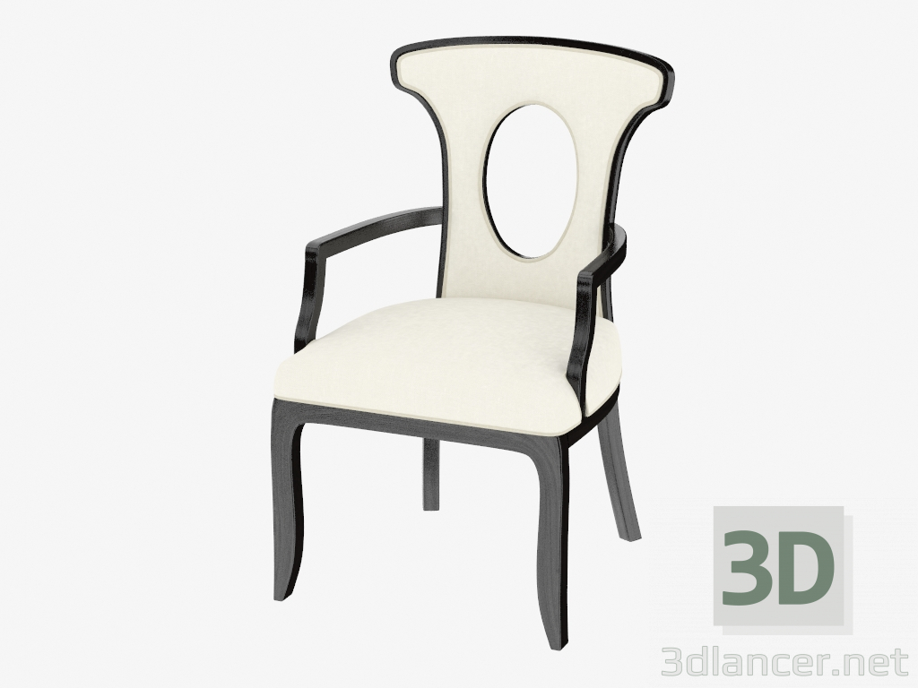 3D Modell Sessel anmutig - Vorschau