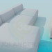 3D Modell Sofa und Sitzbank komplett - Vorschau