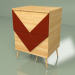 3d model Bedside table Woo Twins (burgundy) - preview