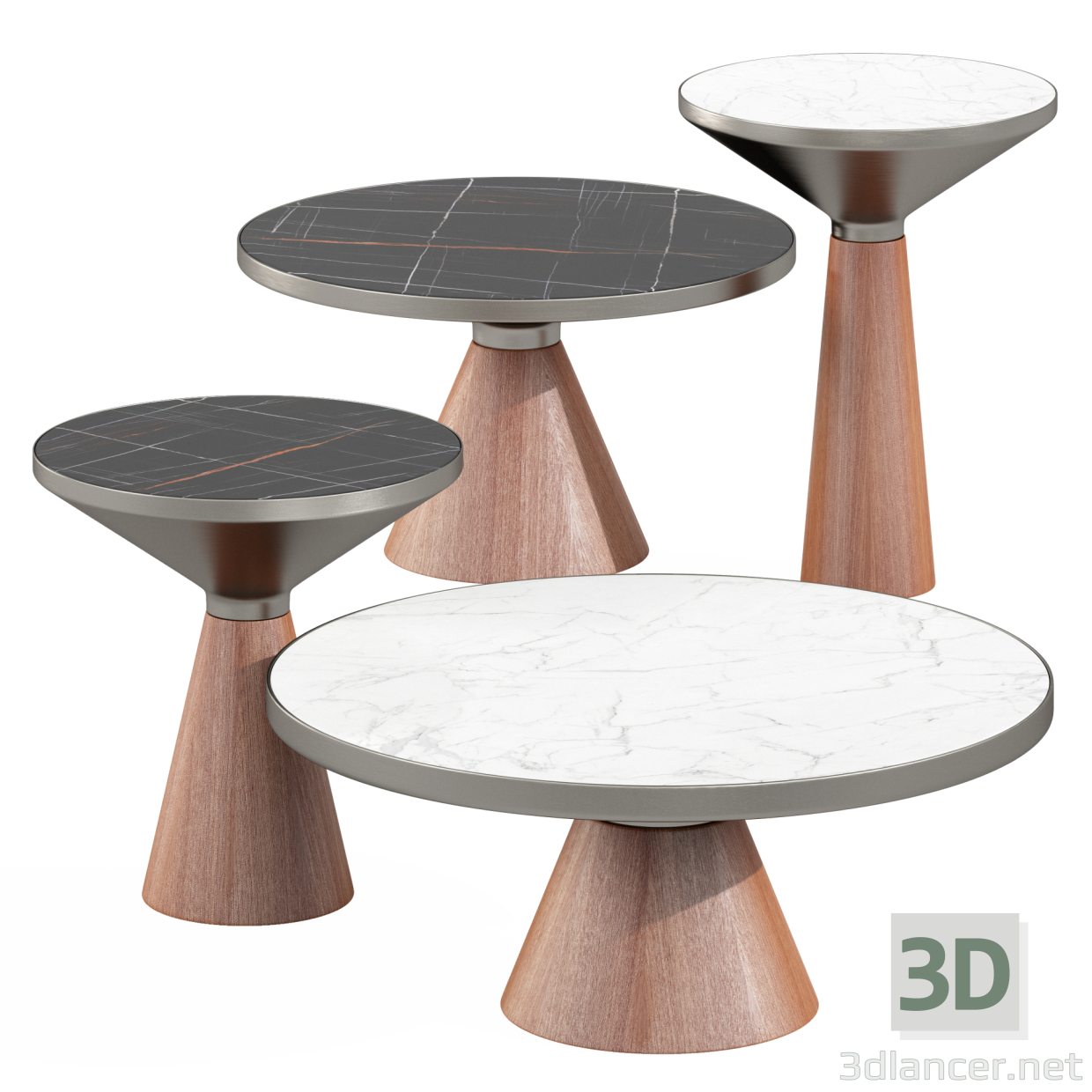 3 डी शानदार ढंग से डिज़ाइन की गई कॉफी टेबल मॉडल खरीद - रेंडर