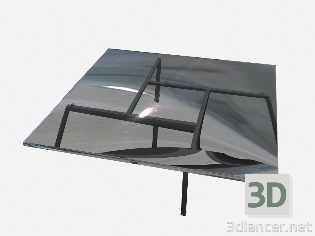 modello 3D Caffè tavolo hils - anteprima