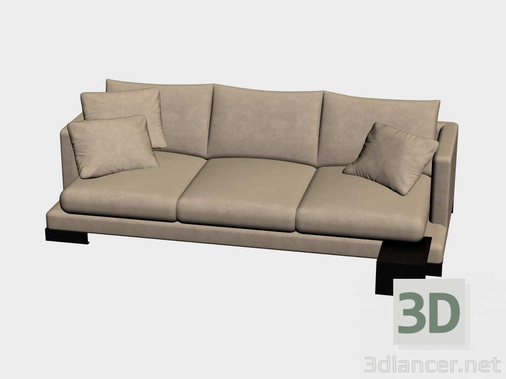 modèle 3D Canapé Triple Lancaster - preview