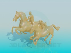 Cavalli di monumento tre