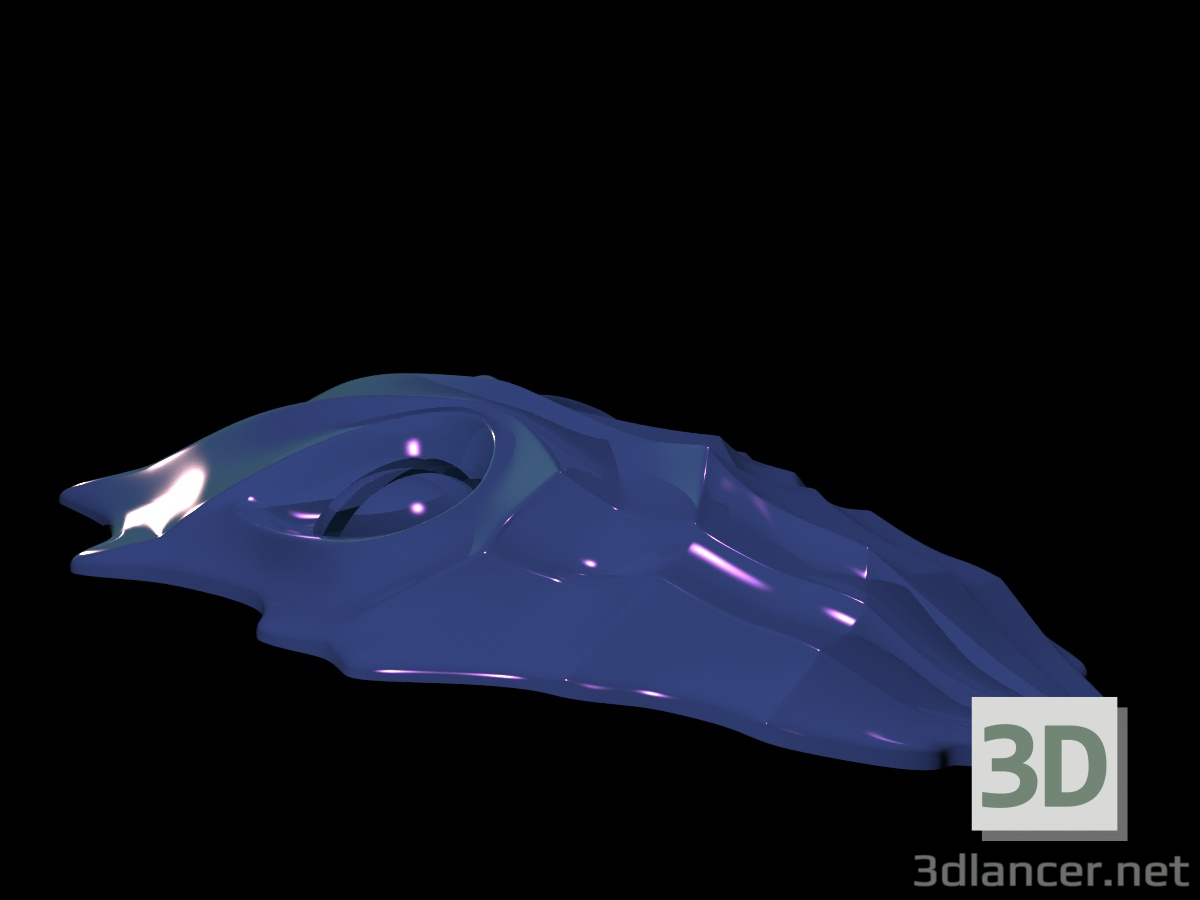 3D Fantastik canavar maskesi modeli satın - render
