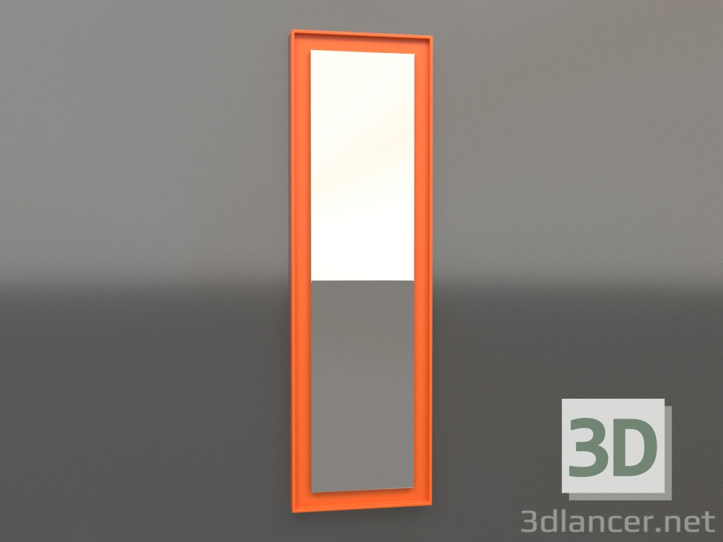 modèle 3D Miroir ZL 18 (450x1500, orange vif lumineux) - preview