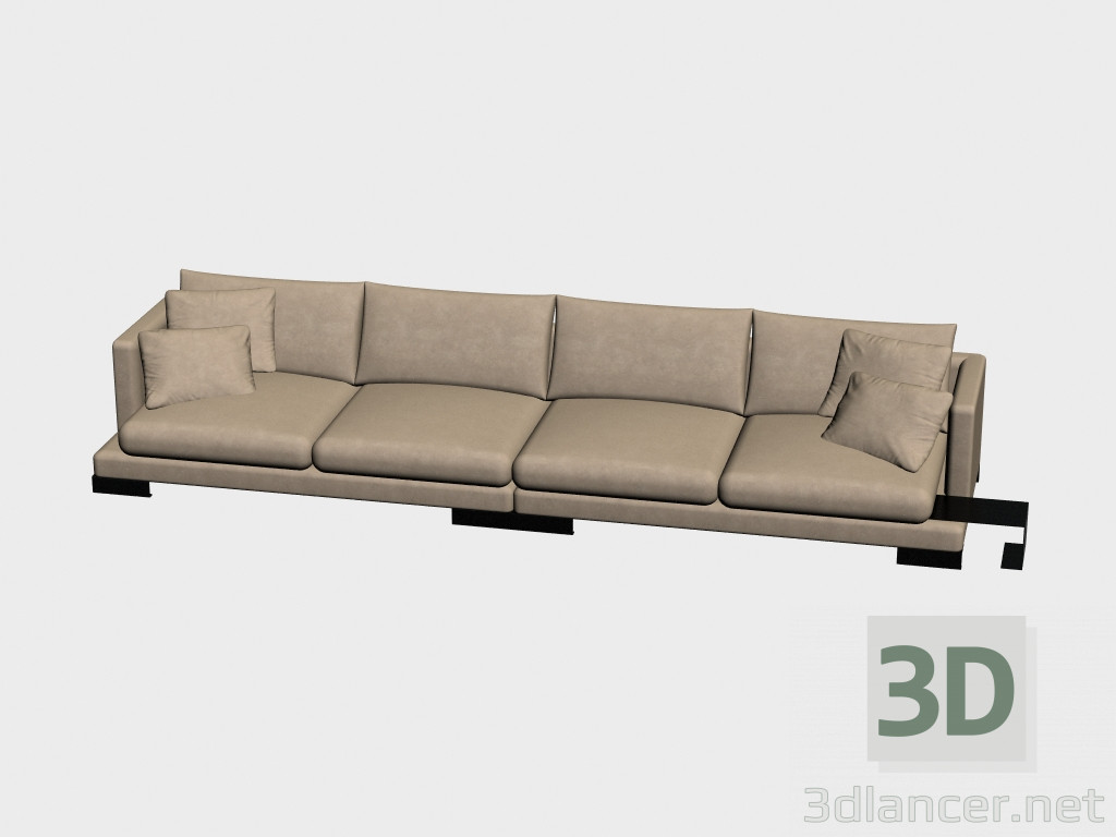 3D Modell Sofa Quadruple Lancaster - Vorschau