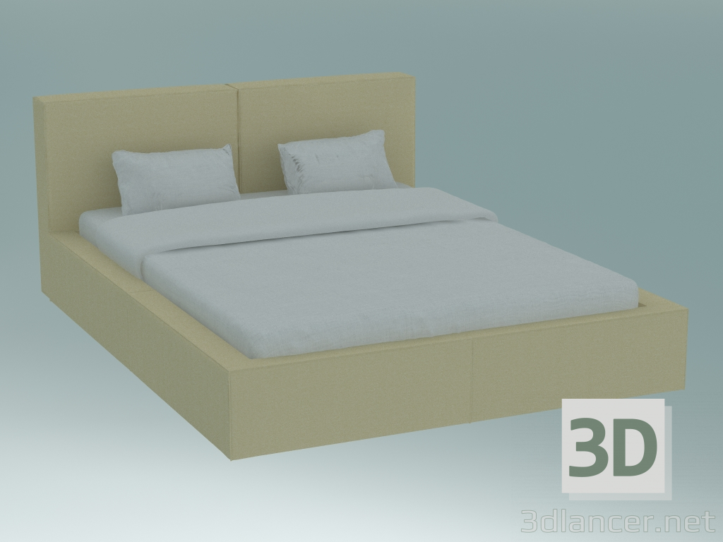 3d модель Ліжко двоспальне Конкорд – превью