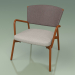 3d model Armchair with soft seat 027 (Metal Rust, Batyline Brown) - preview