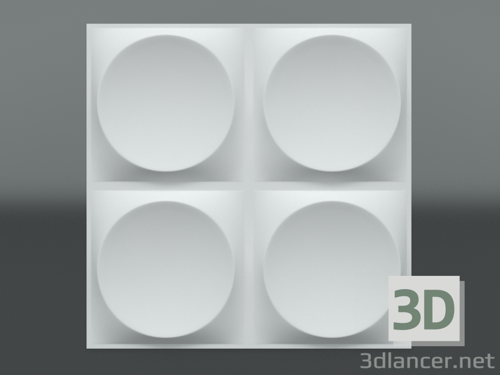 modèle 3D Panneau de plâtre 3d S-207 - preview