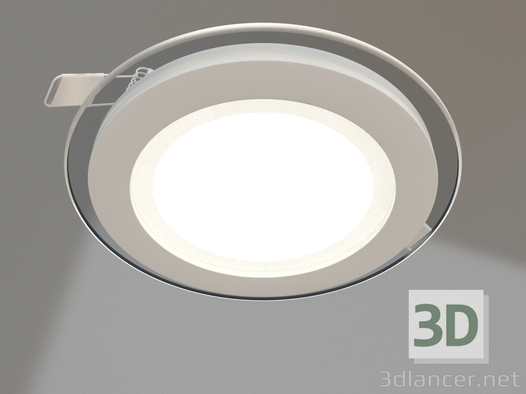 3D modeli LED paneli LT-R160WH 12W Sıcak Beyaz 120deg - önizleme