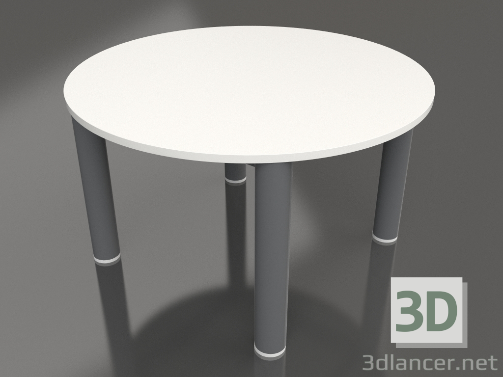 modello 3D Tavolino D 60 (Antracite, DEKTON Zenith) - anteprima